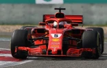 L'Allemand Sebastian Vettel (Ferrari) lors du GP de Chine, le 15 avril 2018 à Shanghai