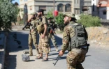 Les forces gouvernementales syriennes déployées dans la ville à majorité druze de Soueida, dans le sud de la Syrie, le 16 juillet 2025