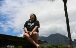 Annelise Cochran, habitante de Lahaina et rescapée de l'incendie, lors d'une interview à Wailuku, le 14 août 2023 à Hawaï