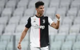 Cristiano Ronaldo buteur pour la Juventus contre la Sampdoria à Turin, le 26 juillet 2020