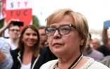 La présidente de la Cour suprême de Pologne Malgorzata Gersdorf lors d'une manifestation le 3 juillet 2018 à Varsovie