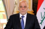 Le Premier ministre irakien Haider al-Abadi lors d'une conférence de presse le 5 octobre 2017 à Paris