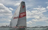 Le voilier Wild Oats XI, lors d'une régate du SOLAS Big Boat Challenge, le 13 décembre 2016