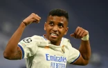 Le Brésilien Rodrygo, auteur d'un doublé pour le Real contre Manchester City, en demi-finale retour de Ligue des champions, le 4 mai 2022 à Madrid