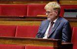 Le président des députés MoDem Marc Fesneau à l'Assemblée nationale le 27 octobre 2025 à Paris