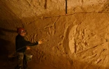 Sur le site de la réplique de la grotte Cosquer à la villa Méditerranée de Marseille, le 23 novembre 2021
