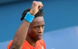 Gaël Monfils contre Ricardas Berankis à Dubaï, le 28 février 2019   