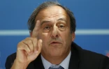 Michel Platini lors d'une conférence de presse le 28 août 2015 à Monaco