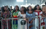 Des femmes en costume traditionnel lors des festivités d'Ashenda, symbole de l'indépendance et de l'émancipation des femmes et des filles, le 22 août 2026 à Addis Abeba
