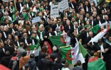 Des avocats algériens manifestent contre le président Abdelaziz Bouteflika dans la capitale Alger, le 23 mars 2019
