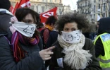 Manifestation à Marseille contre l'usage du "49.3", le 2 mars 2020 