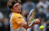 L'Espagnol Alejandro Davidovich Fokina face au Norvégien Casper Ruud au 3e tour de Roland-Garros, le 4 juin 2021