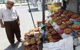 Un étal de dattes à Bassora, le 31 août 2018 en Irak