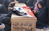 Funérailles à Najaf des partisans du leader chiite Moqtada Sadr tués lors des manifestations dans la Zone verte de Bagdad, le 30 août 2022 en Irak