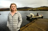 Rebecca Munro, habitante de l'île d'Ulva, le 20 octobre 2017 en Ecosse 