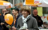 Henriette Reker en campagne à Cologne le 17 octobre 2017