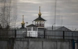 Une église orthodoxe à l'intérieur de la colonie pénitentiaire où a été transféré l'opposant Alexeï Navalny à Pokrov (Russie) le 1er mars 2021