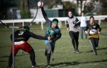 Partie de quidditch  entre Paris et Angers lors des Championnats de France à Nantes, le 12 février 2022