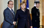 François Hollande accueille Angela Merkel à l'Elysée le 25 novembre 2015