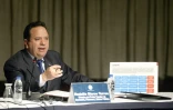 Le ministre de l'Alimentation du Venezuela, Rodolfo Marco Torres, à Caracas le 10 février 2015