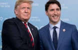 Le président américain Donald Trump et le Premier ministre canadien Justin Trudeau le 08 juin 2018 à La Malbaie au Quebec 