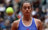 La Française Caroline Garcia a été éliminée au premier tour de Roland-Garros le 26 mai 2025 à Paris
