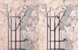 Des photos satellites diffusées par la société Planet Labs montrent le tarmac de la base militaire américaine d'Al-Udeid au Qatar le 5 juin 2025 (à gauche) et le 19 juin 2025
