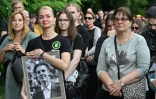 Les funérailles du soldat Roman Ratushny, figure du mouvement pro-européen Maïdan, tué au combat, le 18 juin 2022 à Kiev