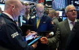Des traders à la Bourse de New York, le 13 mars 2020