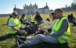Pique-nique à Chambord des Gilets jaunes le 23 février 2019