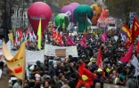 Cortège de manifestants contre la réforme des retraites, le 5 décembre 2019 à Paris