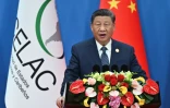 Le président chinois Xi Jinping lors de la cérémonie d'ouverture de la 4e réunion ministérielle du Forum Chine-Communauté des États d'Amérique latine et des Caraïbes (Celac) à Pékin, le 13 mai 2025