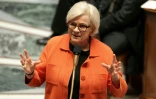 La ministre de la Défense Catherine Vautrin à l'Assemblée nationale à Paris le 24 février 2026