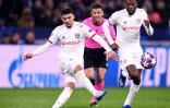Le Lyonnais Houssem Aouar contre la Juventus en 8e de finale aller de la Ligue des champions, le 26 février 2020 à Décines-Charpieu
