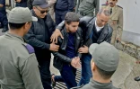 L'un des suspects du meurtres de deux touristes scandinaves arrive au tribunal de Salé, le 2 mai 2019 au Maroc