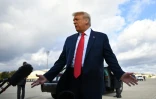 Donald Trump à la base militaire d'Andrews le 31 octobre 2020