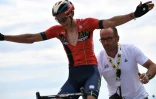 Le Belge Dylan Teuns vainqueur de la 6e étape du Tour de France le 11 juillet 2019 à La Planche des Belles Filles