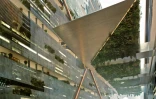 Photo fournie le 26 juillet 2022 par le projet de mégalopole futuriste NEOM montrant le plan de conception des structures parallèles de 500 mètres de haut, connues sous le nom de "The Line", au c&oelig;ur de la ville, sur la mer Rouge