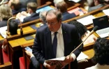 Le député socialiste de Corrèze François Hollande participe à une séance de questions au gouvernement à l'Assemblée nationale, à Paris, le 22 octobre 2024