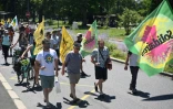 Manifestation contre la loi Duplomb à Pau, dans les Pyrénées-Atlantiques, le 28 juin 2025