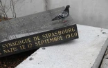 La stèle marquant l'emplacement de l'ancienne synagogue de Strasbourg a été vandalisée le 2 mars 2019