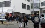 Les élèves à la reprise des cours au lycée Saint-Joseph le 23 mars 2017 à Concarneau