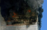 Le World Trade Center en feu avant de s'écrouler