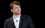 Mike Manley, PDG de Jeep, lors d'une conférence automobile à New York le avril 12 2017