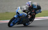 Le pilote français Fabio Quartararo, au guidon de sa Honda, lors des essais libres de Moto3 du Grand Prix d'Argentine, le 17 avril 2015 sur le circuit de Termas de Rio Hondo à Santiago del Esterovainqueur de la course du championnat d'Espagne Moto 3 (CEV), programmée au Mans, le 17 mai 2014