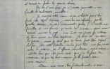 Une reproduction de la lettre adressée à Jean Audiffen par Jean Soulagnes, tué le 27 mai 1915 dans la Somme, à Marseille le 23 février 2018