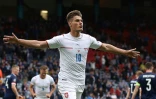 L'attaquant tchèque Patrik Schick après son premier but contre l'Ecosse le 14 juin 2021 à Glasgow