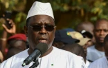 Le président sénégalais Macky Sall, le 24 février 2019 à Fatick (centre du Sénégal)
