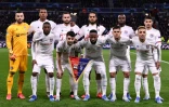Le 11 de Lyon avant le 8e aller de Ligue des champions face à la Juventus, le 26 février 2020 à Décines-Charpieu