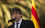 Le président catalan Carles Puigdemont, le 15 octobre 2017 à Barcelone